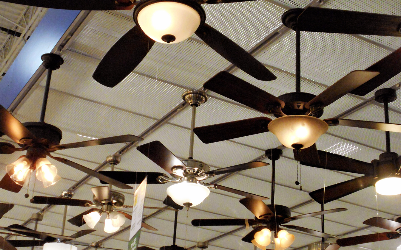 Ceiling with fanlights