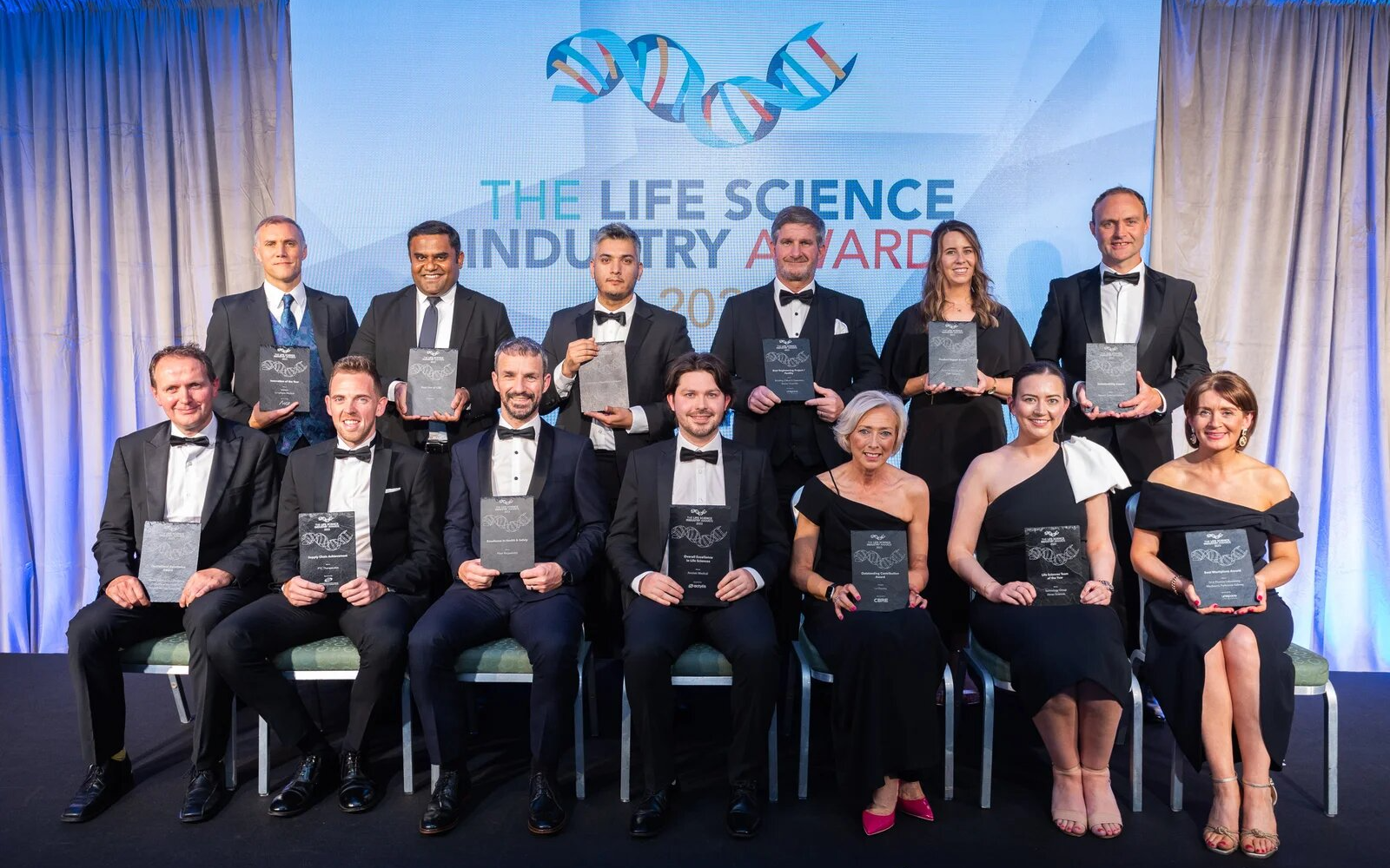 Photo of the Life Science Industry Awards winners