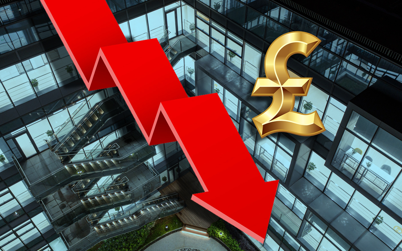 Profits graph going down