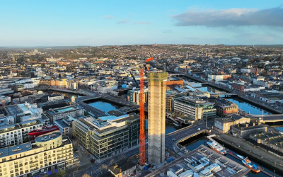 Railyard development core tops out at 85.5m to set new benchmark as Ireland's tallest residential building