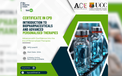 UCC and BioPharmaChem Skillnet bring the future of biopharmaceuticals to learners