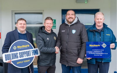 MacBlair and Irish Football Association support grassroots facility upgrades in Northern Ireland