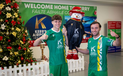 Kerry Airport continues lead sponsorship as Kerry FC unveils 2026 kits