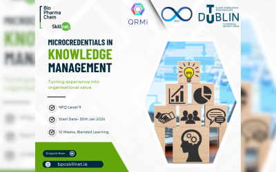 BioPharmaChem Skillnet to Launch NFQ Level 9 Knowledge Management Programme to Strengthen Life Science Manufacturing this January