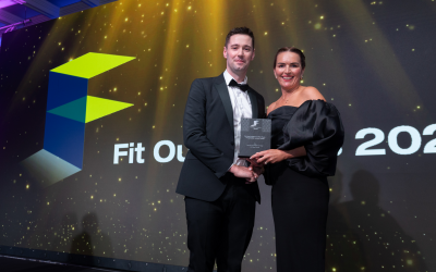 Lynne O Loughlin Design wins Fit Out Project of the Year – Hospitality Under 500K at the Fit Out Awards 2025